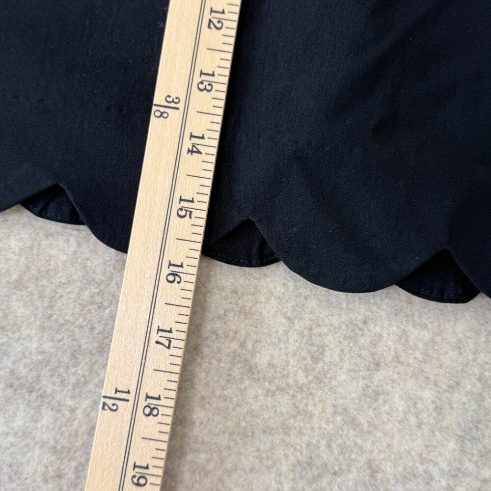 Lulu B Black Scalloped Skort Size 10 Pull On Golf Tennis Skirt NWT - Picture 7 of 11